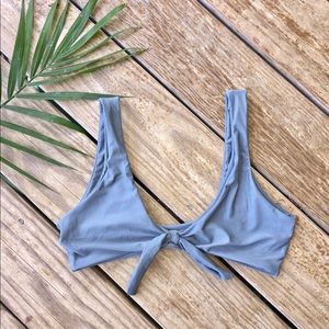 Grey bikini top! Pads included! Worn once!