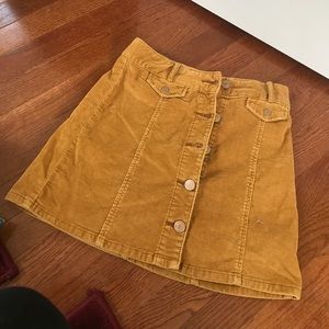 Urban Outfitters Mustard Skirt