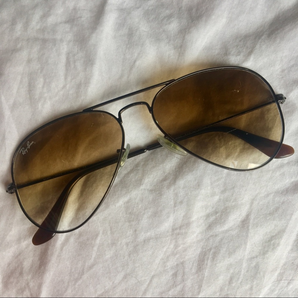 Rayban Aviator Sunglasses Gradient Lens 55mm