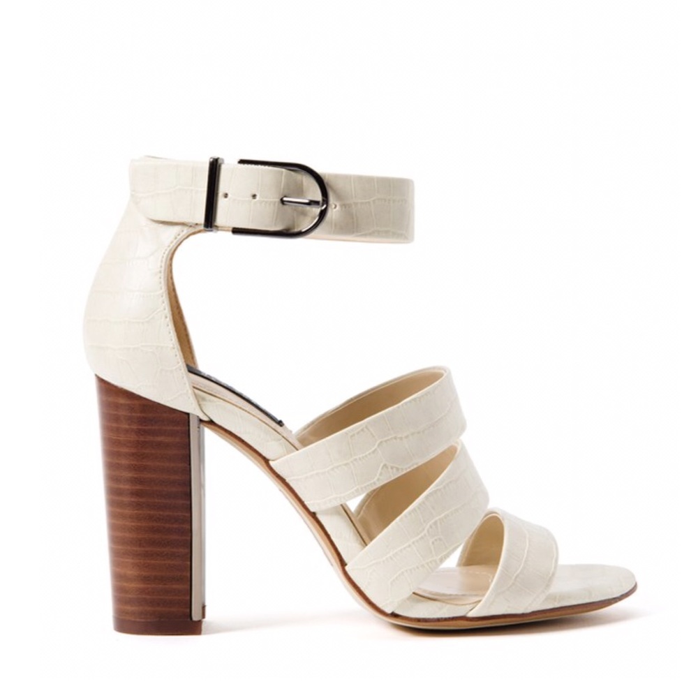 RELISTING SIZE 9.5 Jones New York | Croc Heeled Sandal - Picture 3 of 8