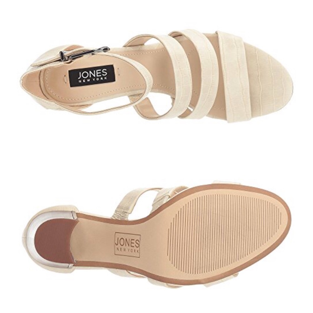 RELISTING SIZE 9.5 Jones New York | Croc Heeled Sandal - Picture 7 of 8