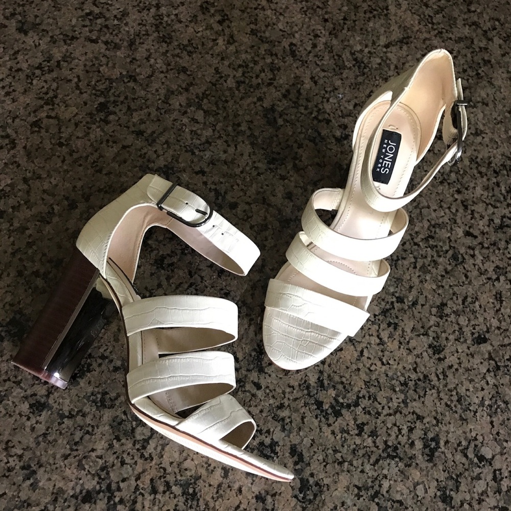 RELISTING SIZE 9.5 Jones New York | Croc Heeled Sandal - Picture 8 of 8