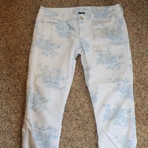 American Eagle patterned skinny jeans