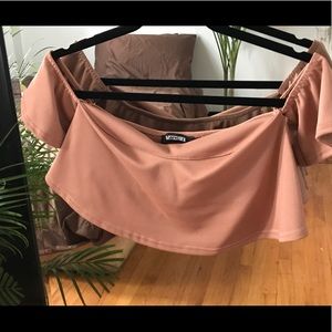 Off the shoulder crop top