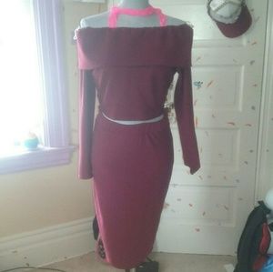 Off the shoulder 2 piece set