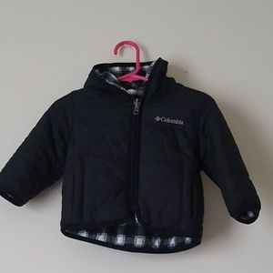 Columbia Reversible Puffer/Flannel 3-6 Months