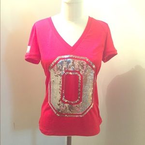 VS PINK- Ohio State Buckeyes Jersey w/Sequins