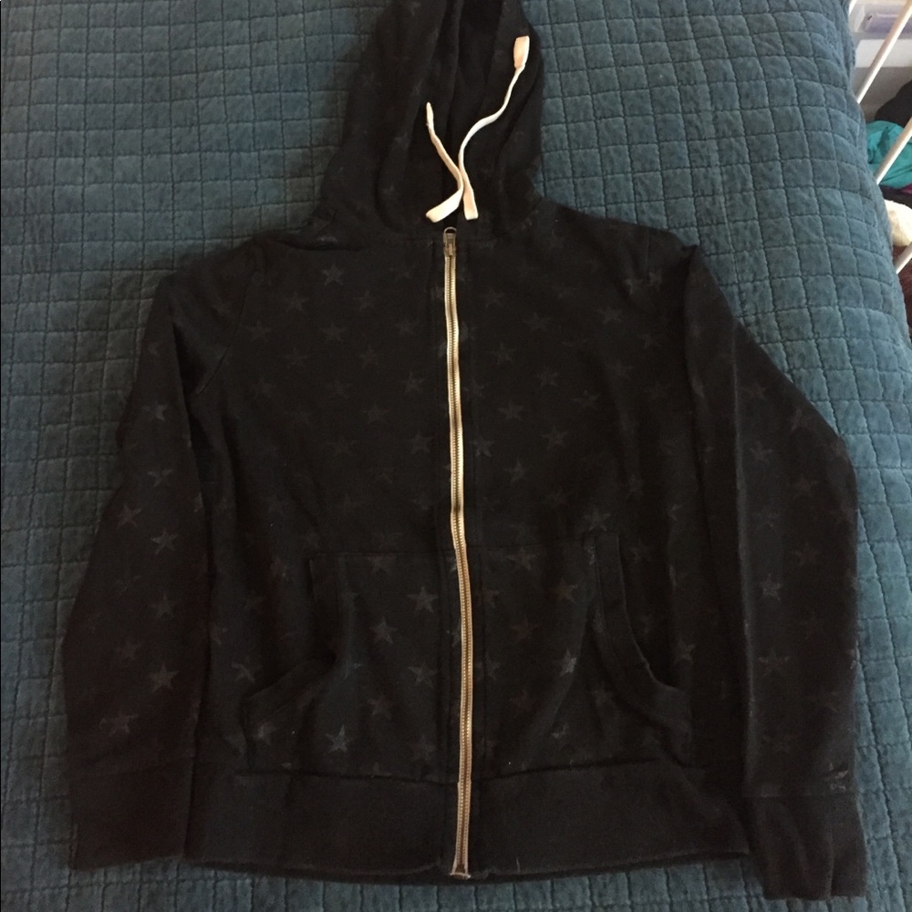 Express black hoodie with stars! Size M