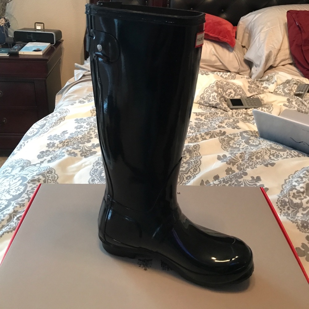 Hunter Boots Glossy Black