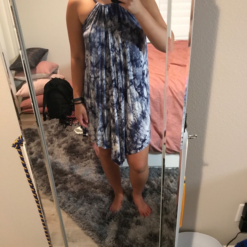 Tie-Dye Asymmetrical Dress