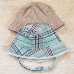 Two Janie & Jack sun hats