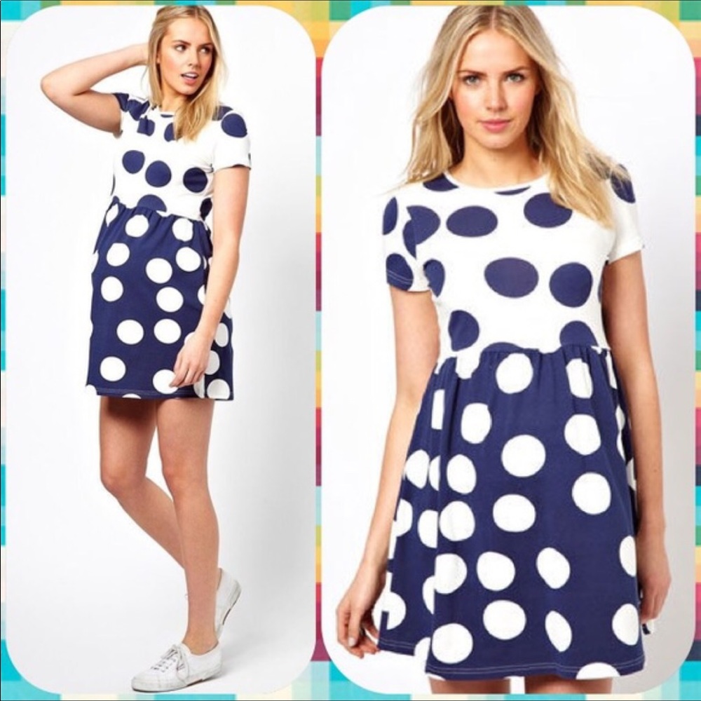 Asos Maternity polka dot dress