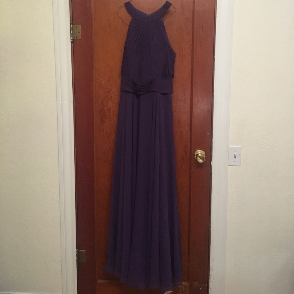 Long purple prom dress