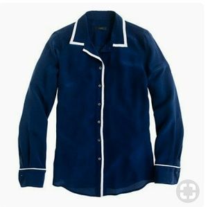 J.Crew Tipped Boy Shirt 6