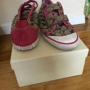 Coach Pink Sneakers Size 8/2