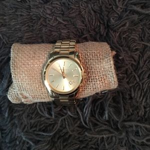 Michael Kors gold menswear inspired watch.