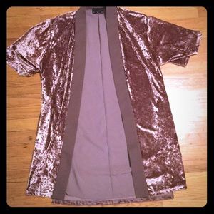 Crushed velvet kimono