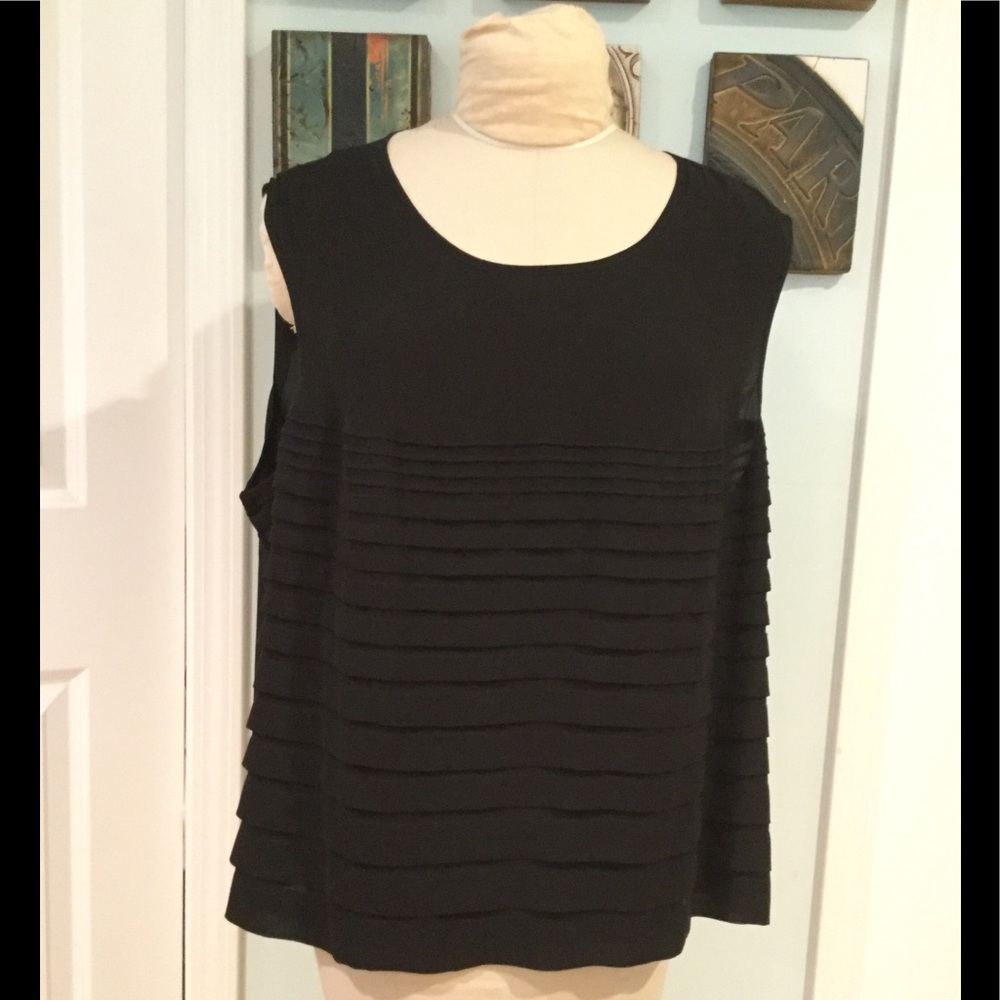 Coldwater Creek Black Plus Sized Blouse - Size 3X