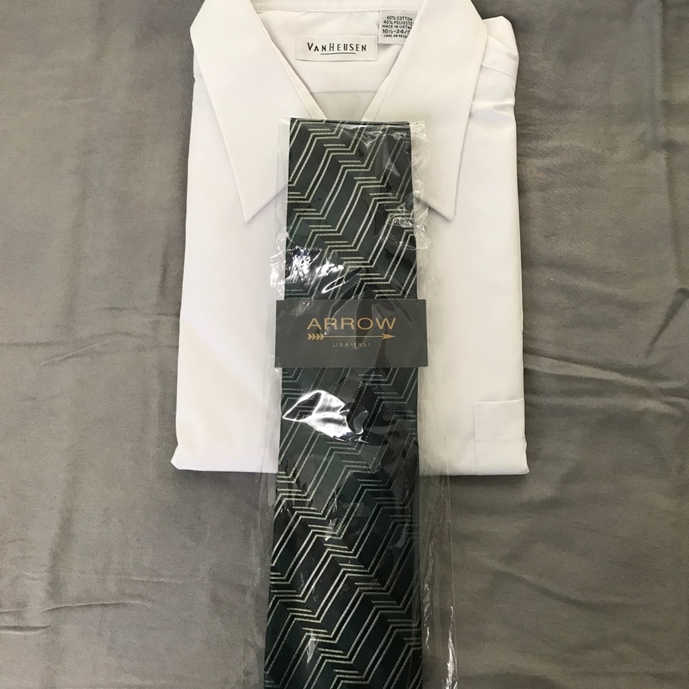 Green and Black Wavy Tie