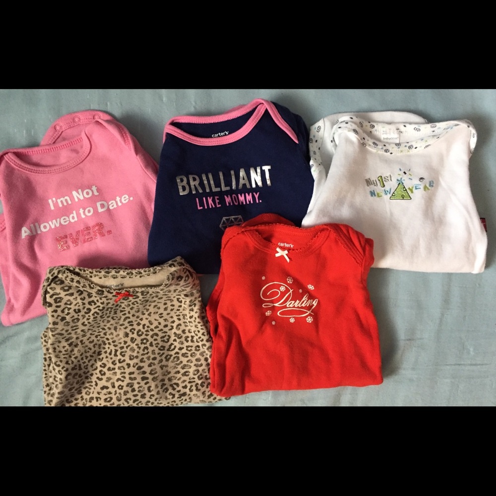 6-9 & 9 m girl Long sleeve onesies