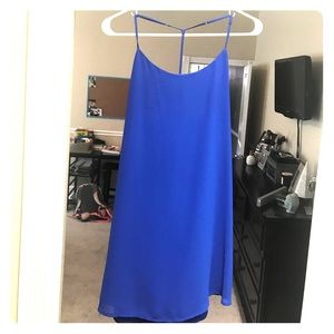 blue cocktail dress