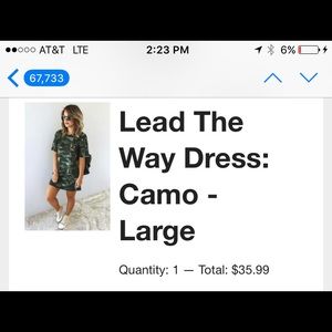 Shop Hope's camo dress