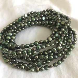 “Tahitian” Freshwater Pearls Earrings Necklace Set