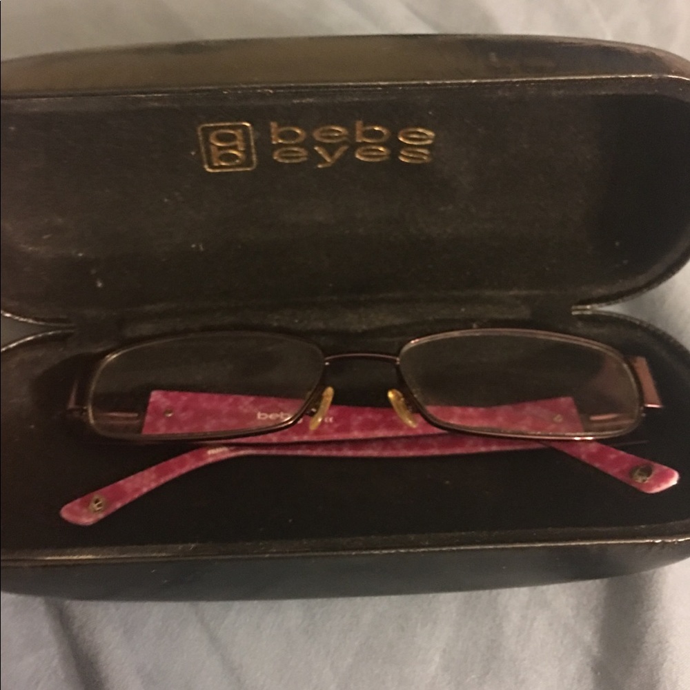 Authentic BeBe prescription glasses with case