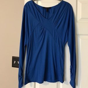 BCBG blue long sleeved shirt