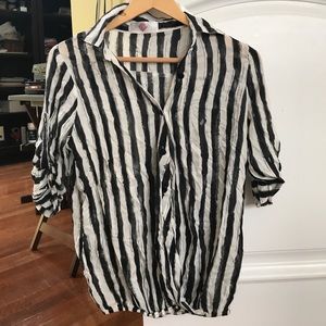 Pinstripe Button Down