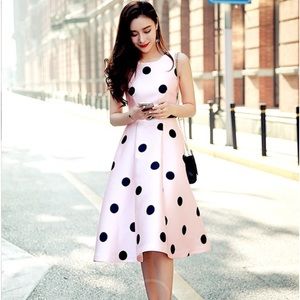 Pink Polka Dot Dress