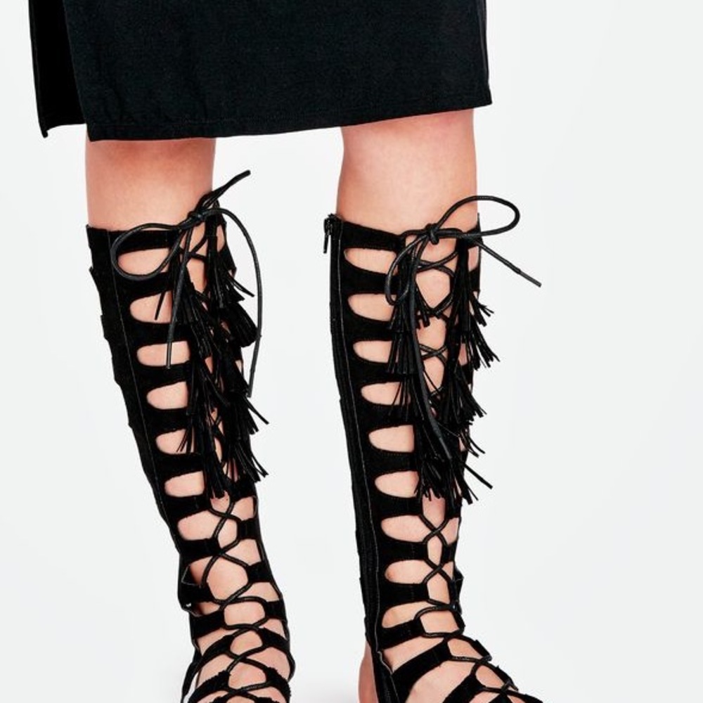 Gladiator Sandals Size 7.5 US👡 Color Black