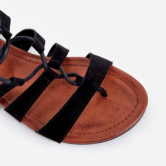 Gladiator Sandals Size 7.5 US👡 Color Black - Picture 5 of 8