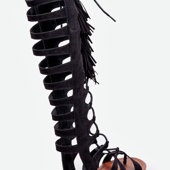 Gladiator Sandals Size 7.5 US👡 Color Black - Picture 8 of 8