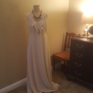 Beautiful Cream Lulus Dress Reduced Firm!