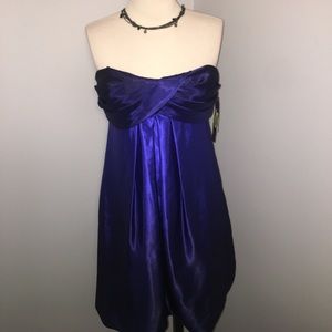 NWT ombré blue formal dress with ruched detail!