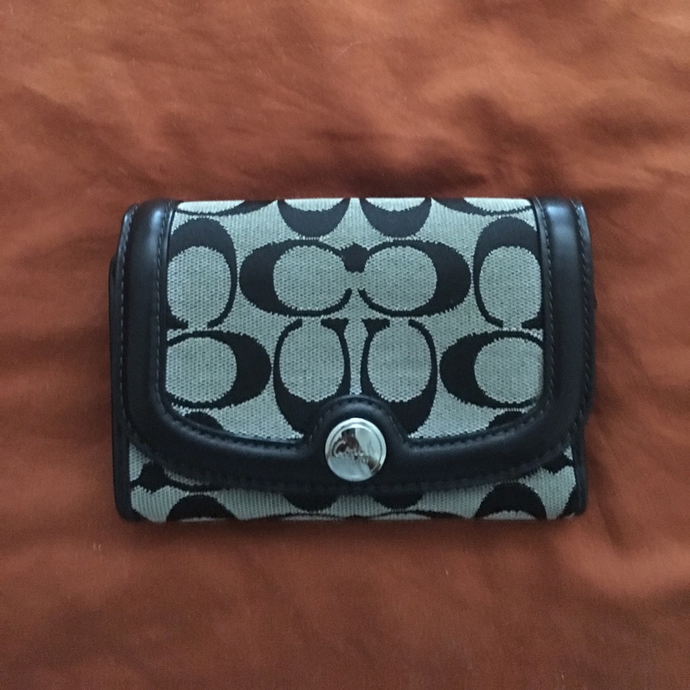 Coach Signature Print Wallet