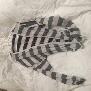 BP striped gray and creme sweater