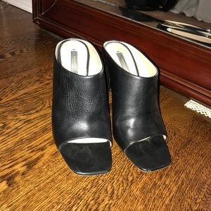 Zara Leather Mules