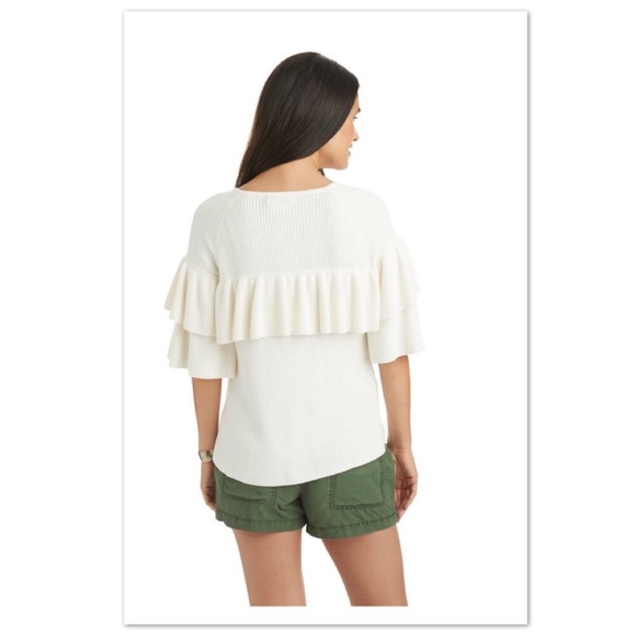 Vineyard Vines Ribbed Ruffle Sweater - Picture 3 of 6