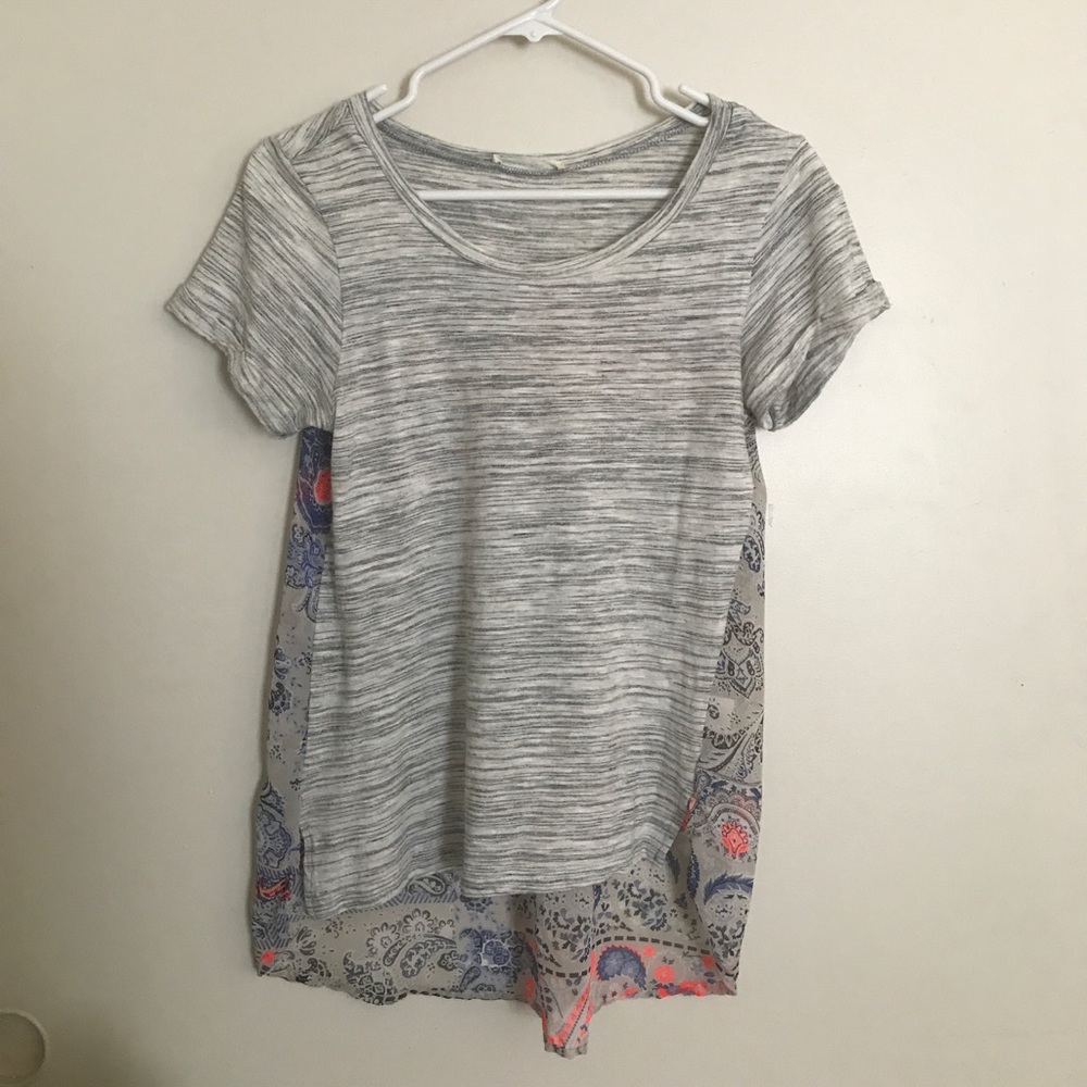 Honey Punch Mixed Material Tee 💕