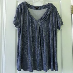 Anthropologie Blue Swing Top