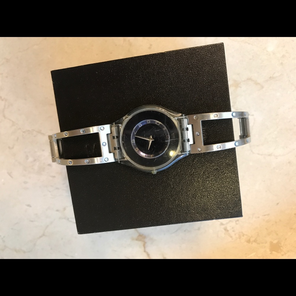 Swatch bangle watch