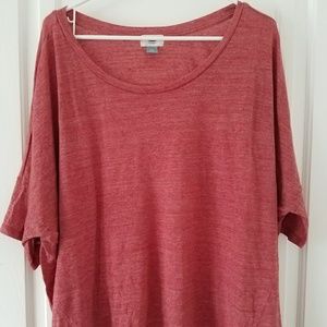Old Navy faded red boyfriend tee t shirt size 2xl