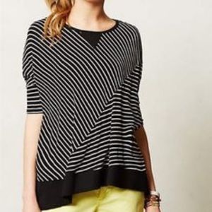 Anthropologie Striped Dolman Top