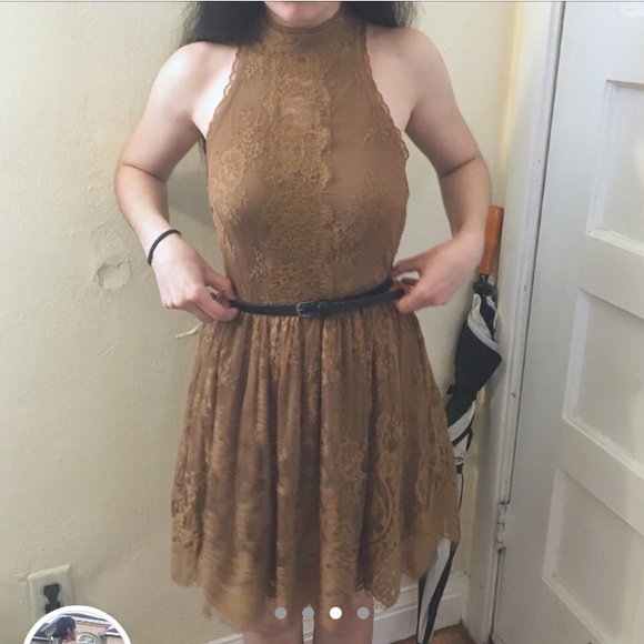 NWT Free People golden honey bohemian dress! - Picture 3 of 3