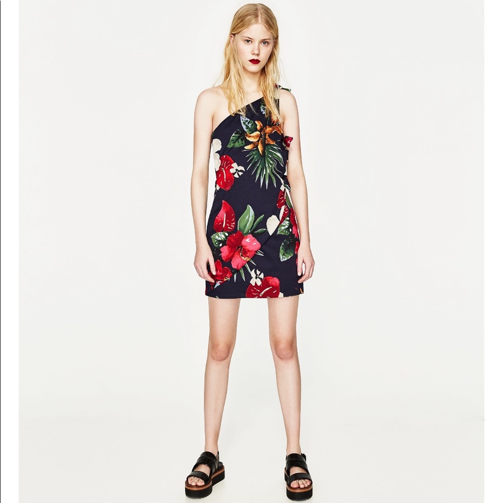 Zara printed dress