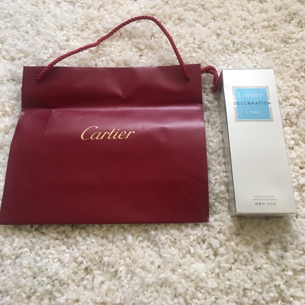 CARTIER- packaged men's cologne with gift bag