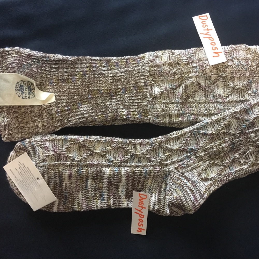 Free People Over The Knee Socks Thigh High OTK New - Picture 3 of 3