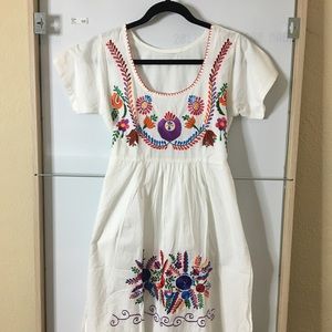 Mexican embroidery dress.